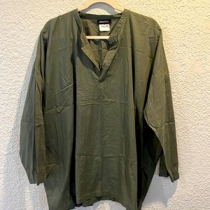 Army green tunic by Eskandar